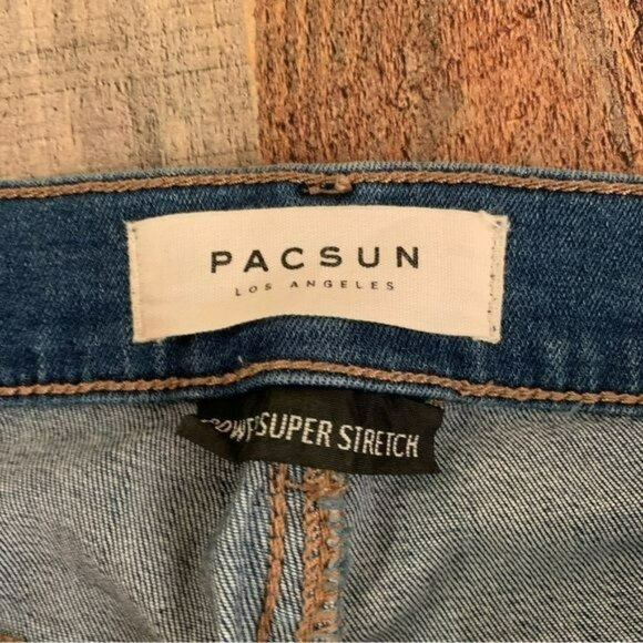 Pacsun womens distressed skinny denim jeans high rise ankle jeggings -27 - Picture 5 of 11